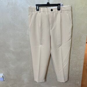 NWT Zara Women's Tan Trousers sz 10